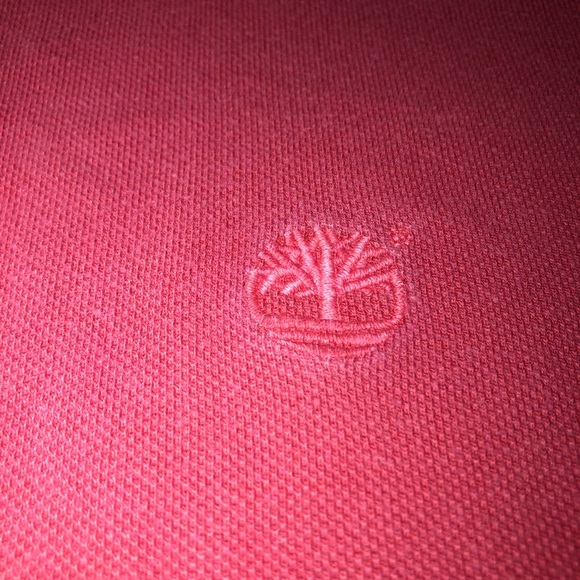 VINTAGE Men's Timberland Small Logo Short Sleeve Polo Shirt Size XL Red - Picture 3 of 6